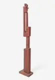 Untitled (Tall sculpture) by Hjalmar Ekberg, 1959, wood, sold May 2021