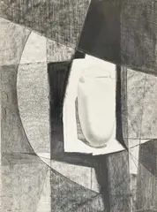 Musée by Benoît Gilsoul, graphite on Arches paper, sold May 2021
