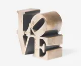 Love by Robert Indiana, aluminum, sold May 2021