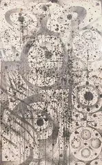 Spirit Garden by Lowell Nesbitt, 1962, ink and graphite on paper, sold May 2021