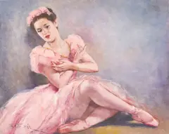 In Repose by Pál Fried, oil on canvas, sold May 2021