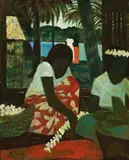 Thursday Island by Ray Crooke, oil on canvas on board, sold Apr 2013