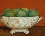 Still Life by Geoff Jones, oil on glass, sold Apr 2013
