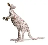 Kangaroo by Danie Mellor, c.2007, steel, porcelain, plaster, kangaroo fur and paws, sold Mar 2013