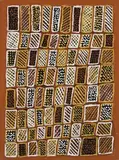 Jikapayinga by Jean Baptiste Apuatimi, 1999, natural earth pigments on paper, sold Mar 2013