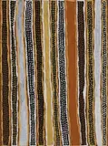 Pukumani Poles by Jean Baptiste Apuatimi, 2002, natural earth pigments on paper, sold Mar 2013