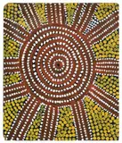 Mamupuyutjanunya by Nosepeg Tjupurrula, c.1980, synthetic polymer paint on composition board, sold Nov 2012