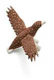 Sea Hawk by Jubilee Wolmby, 1998, carved wood with natural earth pigments, sold Nov 2012
