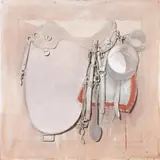 The White Pan (Saddle 4) by Tim Storrier, 1982, mixed media on paper, sold Nov 2012
