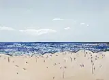 Avenel Landscape Ii by Fred Williams, 1975, gouache on paper, sold Nov 2012