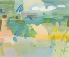 Landscape by Sam Fullbrook, c.1980, oil on canvas, offered Nov 2012