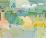 Landscape by Sam Fullbrook, c.1980, oil on canvas, offered Nov 2012