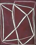 Zig-Zag by Ildiko Kovacs, 2001, oil on plywood, offered Nov 2012