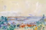 Rose Bay From Paddy’S Meadow by John Peter Russell, 1921, watercolour and pencil on paper, sold Nov 2012