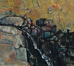 Turritable Falls I by Fred Williams, 1979, oil on canvas, sold Aug 2012