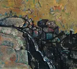 Turritable Falls I by Fred Williams, 1979, oil on canvas, sold Aug 2012