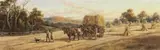 Harvesting by James Alfred Turner, 1893, oil on canvas on composition board, offered Aug 2012
