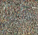Non-Objective Painting by Ralph Balson, 1958, oil on composition board, sold Aug 2012
