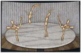 The Tumblers by John Brack, 1992, watercolour, pen and ink on paper, sold Aug 2012