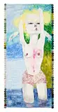 To Anymore … by Del Kathryn Barton, 2008-09, watercolour, gouache, ink and silk with embroidery thread on paper, offered Aug 2012