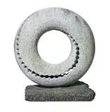 Oushio Zokei Tensei Transfiguration by Keizo Ushio, 2005, carved Portuguese white granite, sold Aug 2012