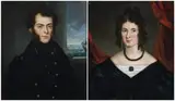 A Naval Officer And His Wife by Joseph Backler, c.1845-50, oil on canvas, sold Aug 2012