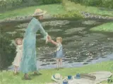 The Lily Pond by Rupert Bunny, c.1932, oil on canvas, offered Aug 2012