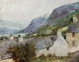 Vale Of Conway, Wales by Frederick McCubbin, 1907, oil on canvas on board, sold Aug 2012
