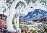 Ghost Gum, Central Australia by Albert Namatjira, watercolour on paper, sold Aug 2012