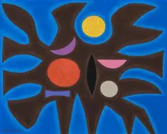 Untitled by John Coburn, 1968, oil on canvas on composition board, sold Aug 2012