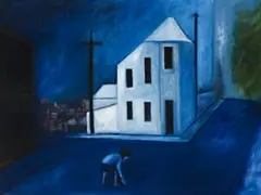 Emma Chisit, Edgecliff by Robert Dickerson, c.1972, oil on canvas on composition board, sold Aug 2012