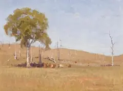 Glen Riddle by Elioth Gruner, 1918, oil on canvas on board, sold Aug 2012