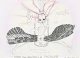 Engine That Raised Groan Of Rejoicing (13) by Del Kathryn Barton, 2010, from the series 'engine that raised groan of rejoicing' pen, ink and watercolour on paper, sold Aug 2012