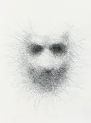 Unwritten by Vernon Ah Kee, 2008, charcoal on paper, sold Aug 2012