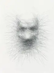 Unwritten by Vernon Ah Kee, 2008, charcoal on paper, sold Aug 2012