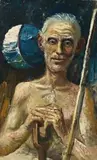Stoker Johansen by Harald Vike, 1958, oil on canvas on plywood, sold Aug 2012