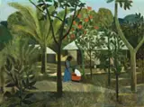 Island Scene by Ray Crooke, oil on canvas on composition board, sold Aug 2012