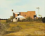 Mining Town Hotel, North Queensland by Ray Crooke, c.1975, oil on canvas, offered Aug 2012