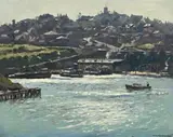 Morning Glitter, Berry’S Bay by Will Ashton, 1947, oil on canvas on card, sold Aug 2012