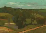 The Road Home, Cottles Bridge by Rick Amor, 1990, oil on canvas, sold Aug 2012