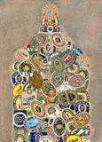 Manufacturing: Carlton And United Brewery by Michael Shannon, 1984, pastel and applied beer labels, sold Aug 2012