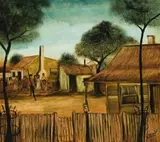 Gossipers by Pro Hart, 1966, oil on composition board, sold Aug 2012