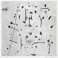 Hillside Ii by Fred Williams, 1965-66, etching, drypoint and mezzotint on Arches paper, offered Aug 2012