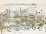 Tropical Rainshower by John Olsen, 1978, colour lithograph, sold Aug 2012