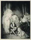 The Ragged Poet by Norman Lindsay, 1924, etching, engraving, aquatint and stipple, offered Aug 2012