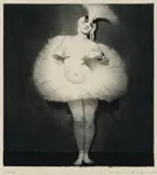 Danseuse by Norman Lindsay, 1919, drypoint, etching and roulette, sold Aug 2012
