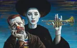 Clowns by Vladimir Tretchikoff, 1969, oil on canvas, sold May 2012
