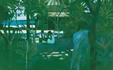 Woman In A Garden, Moorea by Ray Crooke, c.1972, oil on canvas on board, sold May 2012