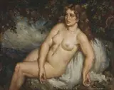 Suzanne by Norman Lindsay, oil on canvas on composition board, offered May 2012