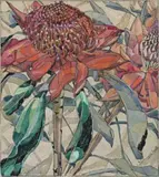 Waratah by Grace Cossington Smith, c.1925, gouache over pencil and ink on grey paper, sold May 2012